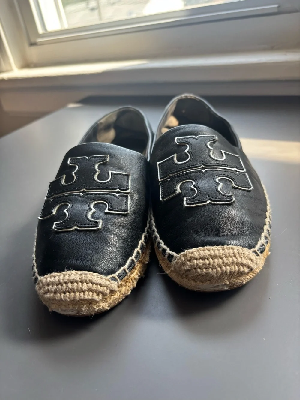 Tory Burch Leather Espadrilles- 8